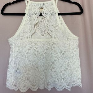 Aeropostale White Lace Top